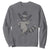 Vintage Raccoon Cowboy Sweatshirt Cowgirl Trash Panda Western Country TS10 Charcoal Print Your Wear