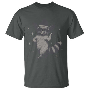 Vintage Raccoon Cowboy T Shirt Cowgirl Trash Panda Western Country TS10 Dark Heather Print Your Wear