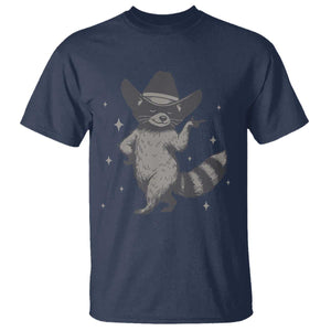 Vintage Raccoon Cowboy T Shirt Cowgirl Trash Panda Western Country TS10 Navy Print Your Wear