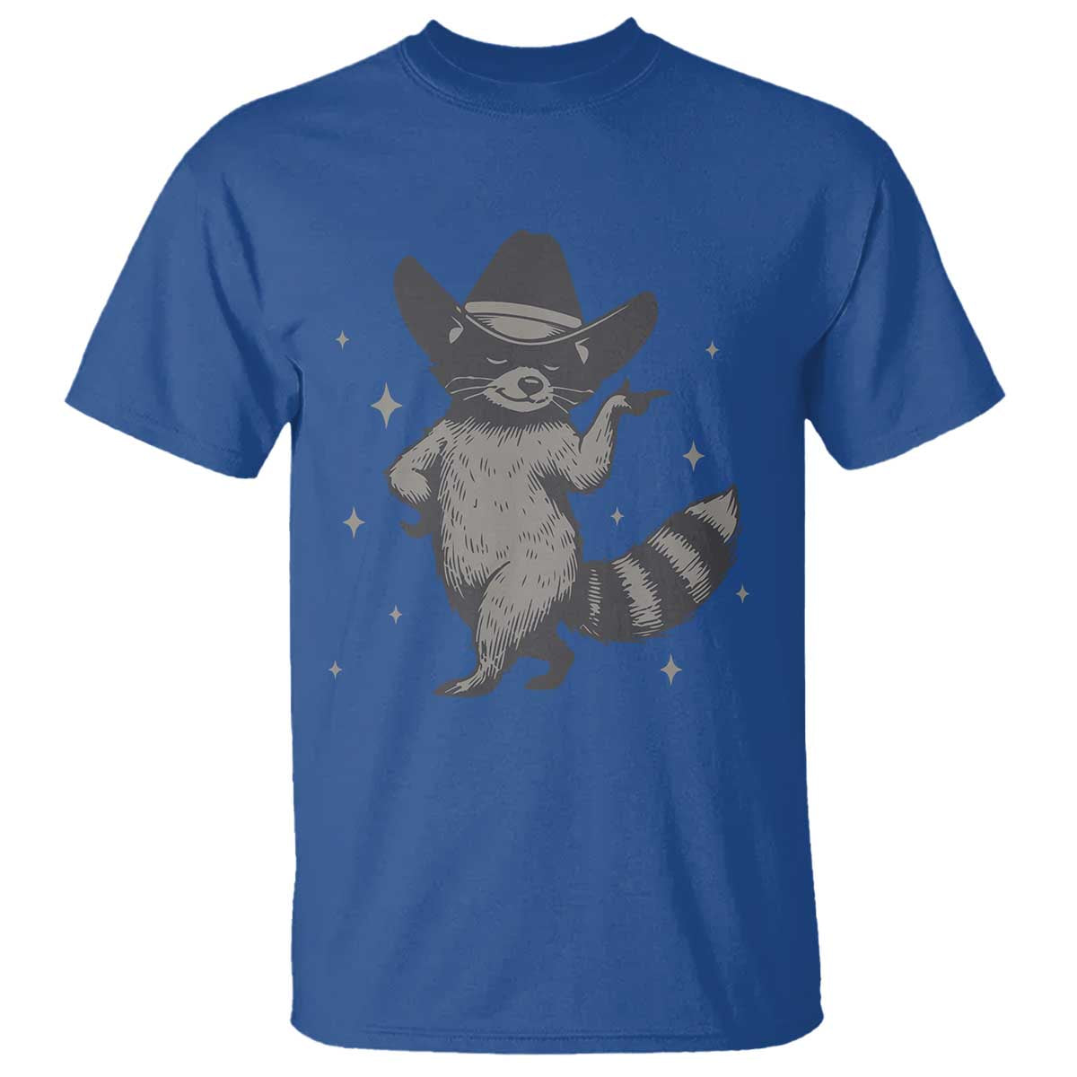 Vintage Raccoon Cowboy T Shirt Cowgirl Trash Panda Western Country TS10 Royal Blue Print Your Wear