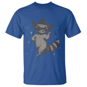 Vintage Raccoon Cowboy T Shirt Cowgirl Trash Panda Western Country TS10 Royal Blue Print Your Wear