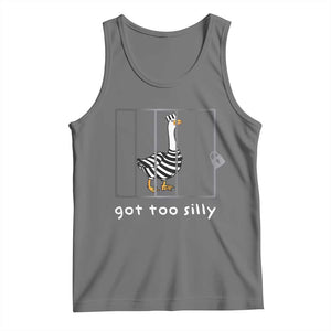 Silly Goose Tank Top Got Too Silly TS10 Black Heather Print Your Wear