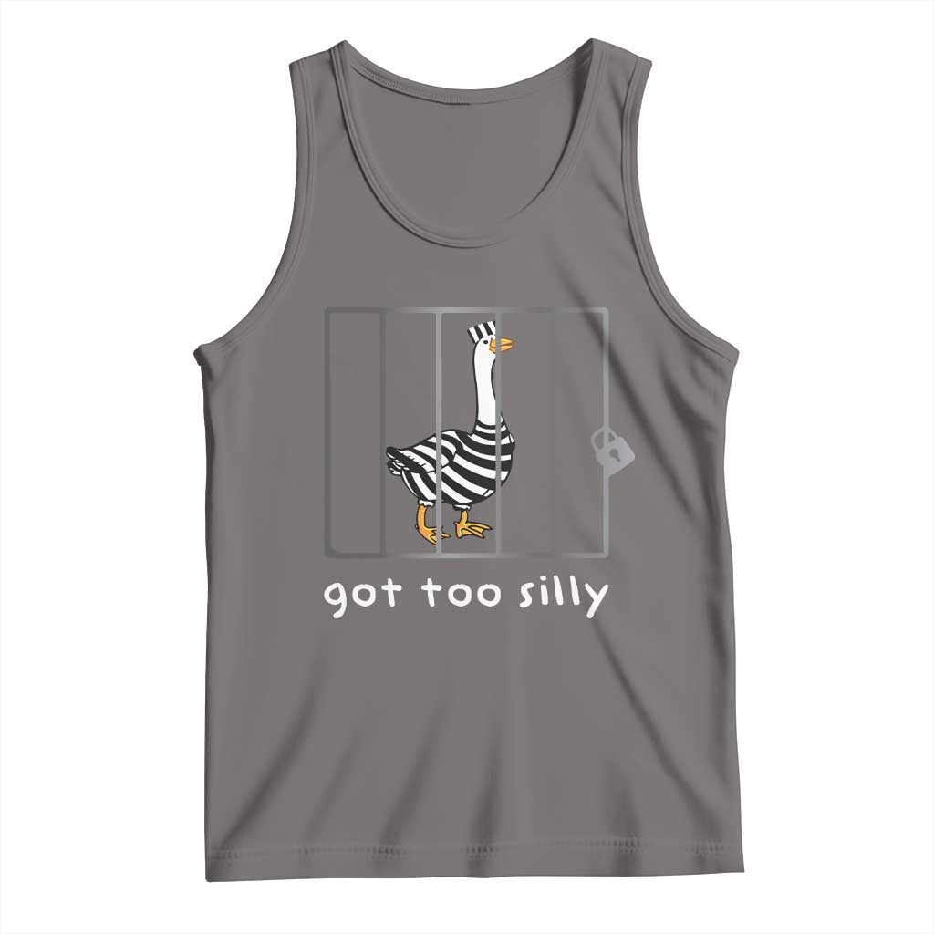 Silly Goose Tank Top Got Too Silly TS10 Deep Heather Print Your Wear