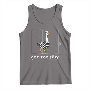 Silly Goose Tank Top Got Too Silly TS10 Deep Heather Print Your Wear