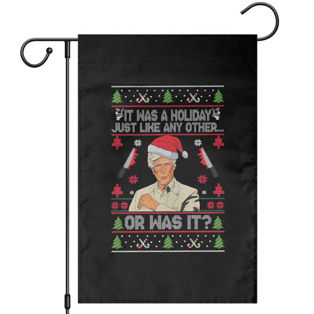 True Crime Ugly Christmas Garden Flag Funny Holiday Xmas Party TS10 Black Print Your Wear