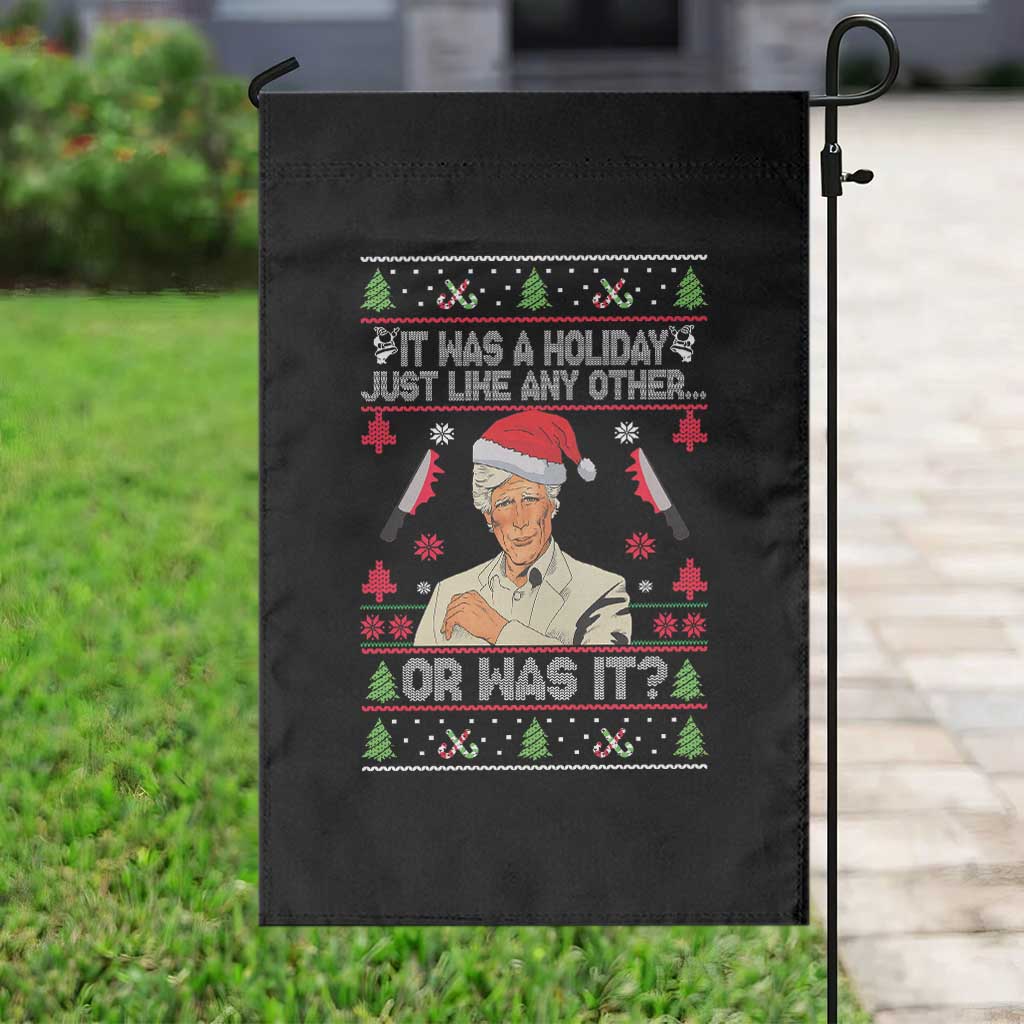 True Crime Ugly Christmas Garden Flag Funny Holiday Xmas Party TS10 Print Your Wear