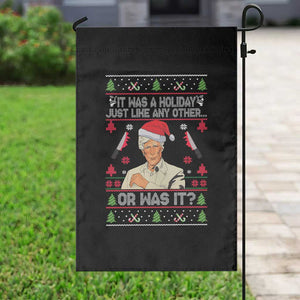 True Crime Ugly Christmas Garden Flag Funny Holiday Xmas Party TS10 Print Your Wear