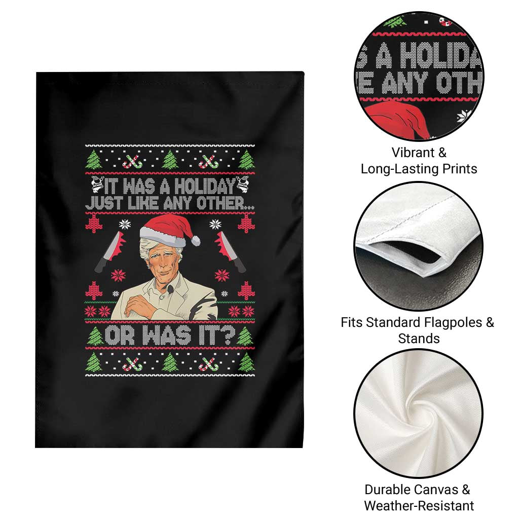 True Crime Ugly Christmas Garden Flag Funny Holiday Xmas Party TS10 Print Your Wear
