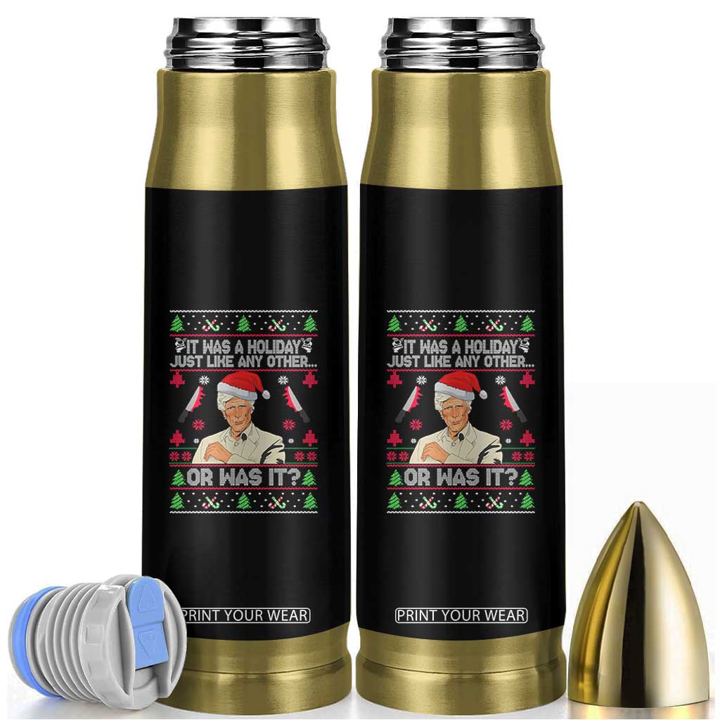 True Crime Ugly Christmas Bullet Tumbler Funny Holiday Xmas Party TS10 Black Print Your Wear