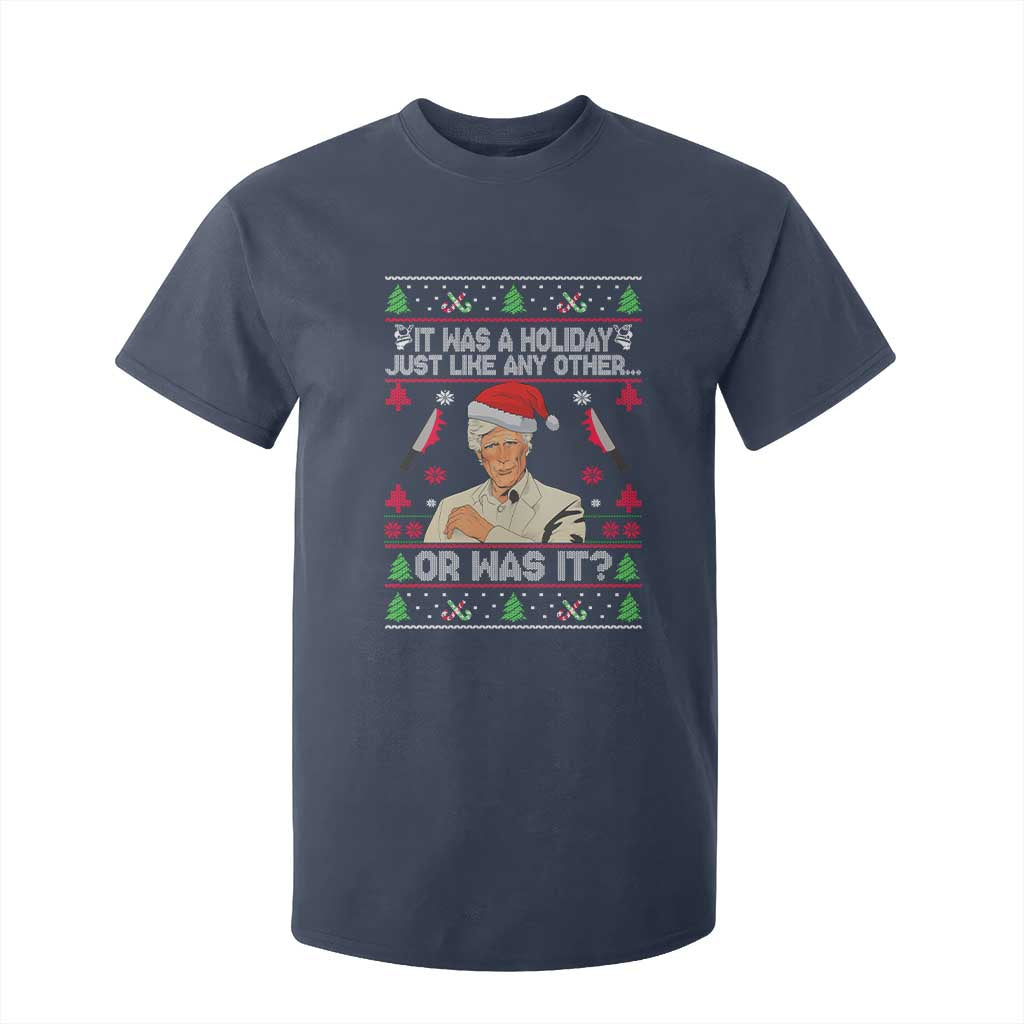 True Crime Ugly Christmas T Shirt For Kid Funny Holiday Xmas Party TS10 Navy Print Your Wear