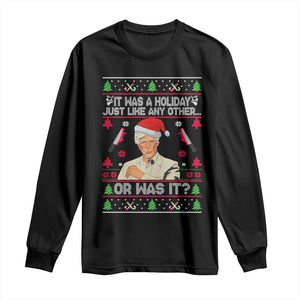 True Crime Ugly Christmas Long Sleeve Shirt Funny Holiday Xmas Party TS10 Black Print Your Wear