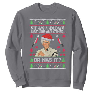 True Crime Ugly Christmas Sweatshirt Funny Holiday Xmas Party TS10 Charcoal Print Your Wear