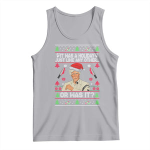 True Crime Ugly Christmas Tank Top Funny Holiday Xmas Party TS10 Athletic Heather Print Your Wear