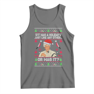True Crime Ugly Christmas Tank Top Funny Holiday Xmas Party TS10 Black Heather Print Your Wear