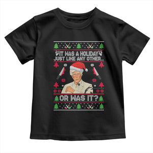 True Crime Ugly Christmas Toddler T Shirt Funny Holiday Xmas Party TS10 Black Print Your Wear