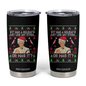 True Crime Ugly Christmas Tumbler Cup Funny Holiday Xmas Party TS10 Black Print Your Wear