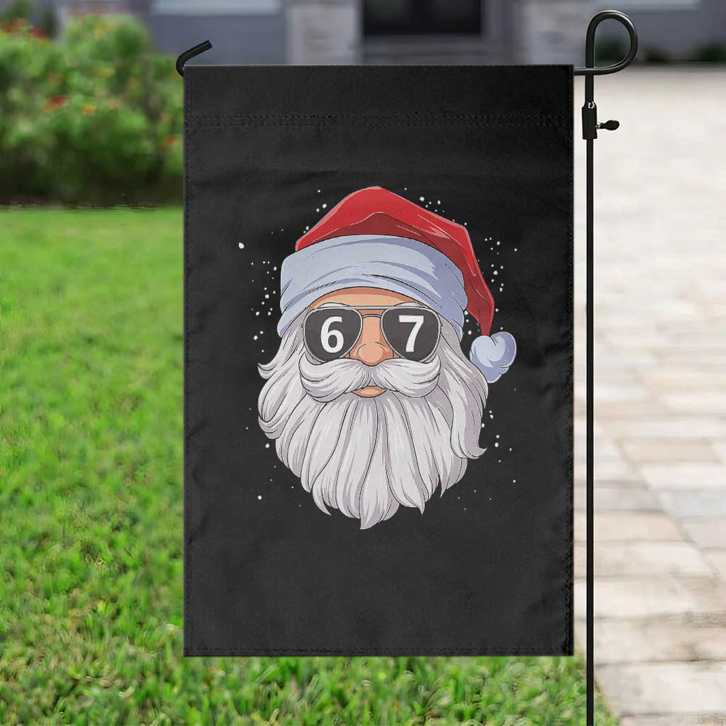 Six Seven 67 Christmas Meme Garden Flag Funny Brainrot Santa Claus Gen Alpha Slang TS10 Print Your Wear