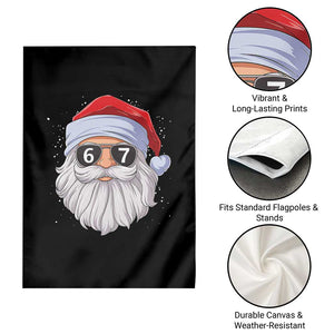 Six Seven 67 Christmas Meme Garden Flag Funny Brainrot Santa Claus Gen Alpha Slang TS10 Print Your Wear