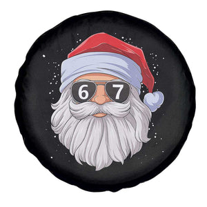 Six Seven 67 Christmas Meme Spare Tire Cover Funny Brainrot Santa Claus Gen Alpha Slang TS10 Print Your Wear