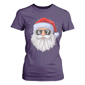 Six Seven 67 Christmas Meme T Shirt For Women Funny Brainrot Santa Claus Gen Alpha Slang TS10 Purple Print Your Wear