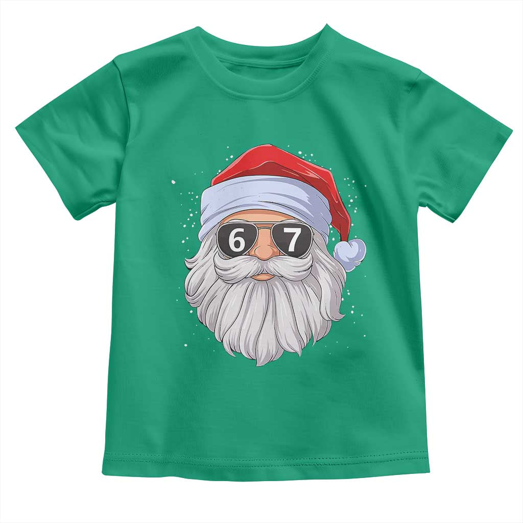 Six Seven 67 Christmas Meme Toddler T Shirt Funny Brainrot Santa Claus Gen Alpha Slang TS10 Irish Green Print Your Wear