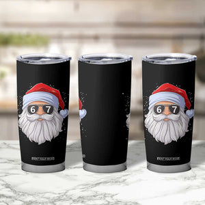 Six Seven 67 Christmas Meme Tumbler Cup Funny Brainrot Santa Claus Gen Alpha Slang TS10 Print Your Wear