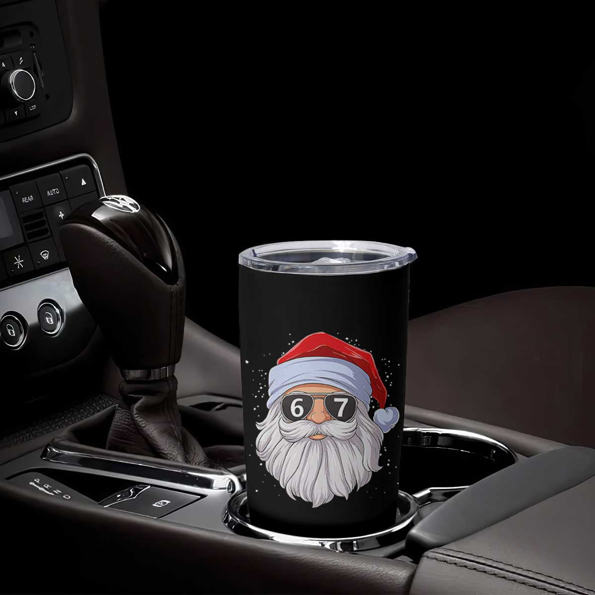 Six Seven 67 Christmas Meme Tumbler Cup Funny Brainrot Santa Claus Gen Alpha Slang TS10 Print Your Wear