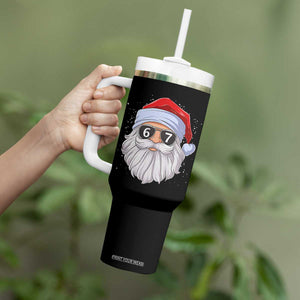 Six Seven 67 Christmas Meme Tumbler With Handle Funny Brainrot Santa Claus Gen Alpha Slang TS10 Print Your Wear