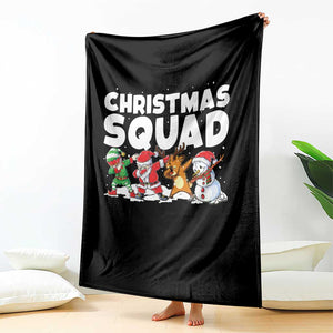 Christmas Squad Throw Blanket Santa Dabbing Elf Family Matching Pajamas TS10 Print Your Wear