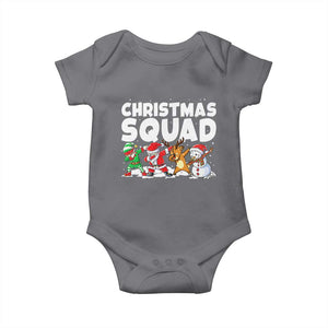 Christmas Squad Baby Onesie Santa Dabbing Elf Family Matching Pajamas TS10 Charcoal Print Your Wear