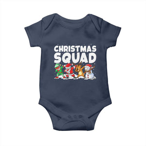 Christmas Squad Baby Onesie Santa Dabbing Elf Family Matching Pajamas TS10 Navy Print Your Wear