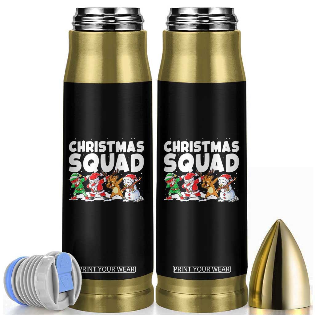 Christmas Squad Bullet Tumbler Santa Dabbing Elf Family Matching Pajamas TS10 Black Print Your Wear