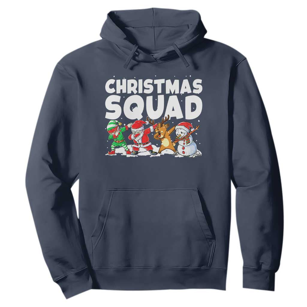 Christmas Squad Hoodie Santa Dabbing Elf Family Matching Pajamas TS10 Navy Print Your Wear