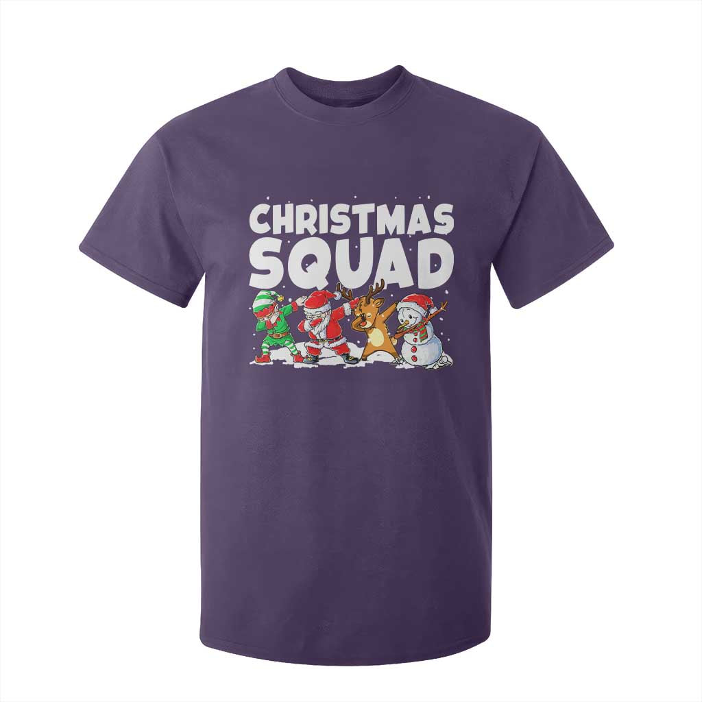 Christmas Squad T Shirt For Kid Santa Dabbing Elf Family Matching Pajamas TS10 Purple Print Your Wear