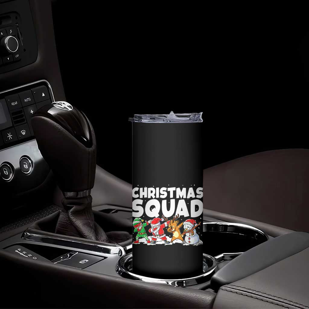 Christmas Squad Skinny Tumbler Santa Dabbing Elf Family Matching Pajamas TS10 Print Your Wear