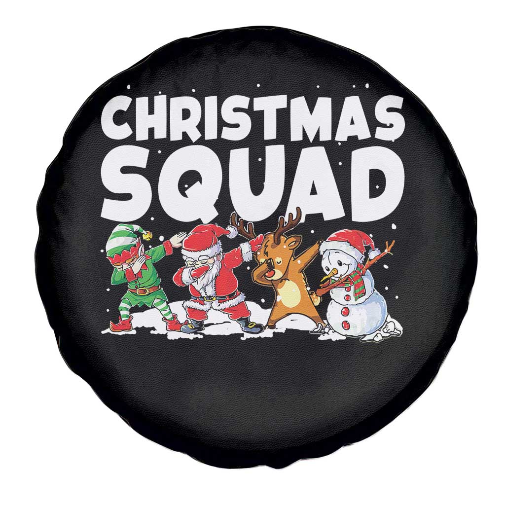 Christmas Squad Spare Tire Cover Santa Dabbing Elf Family Matching Pajamas TS10 Print Your Wear
