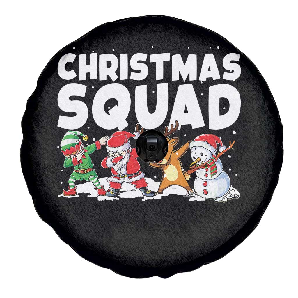 Christmas Squad Spare Tire Cover Santa Dabbing Elf Family Matching Pajamas TS10 Print Your Wear