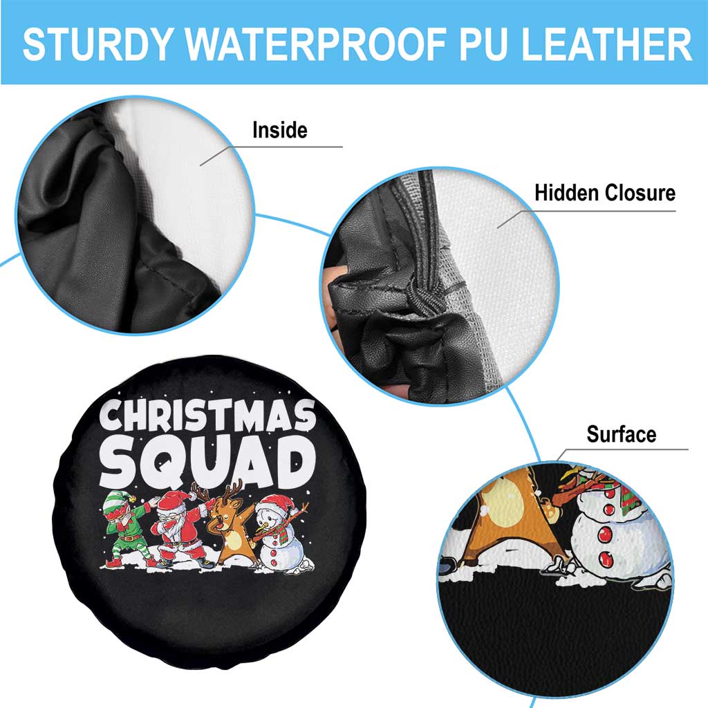 Christmas Squad Spare Tire Cover Santa Dabbing Elf Family Matching Pajamas TS10 Print Your Wear