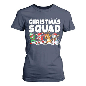 Christmas Squad T Shirt For Women Santa Dabbing Elf Family Matching Pajamas TS10 Navy Print Your Wear