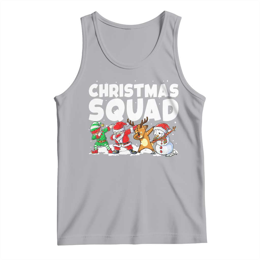 Christmas Squad Tank Top Santa Dabbing Elf Family Matching Pajamas TS10 Athletic Heather Print Your Wear