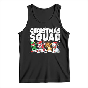 Christmas Squad Tank Top Santa Dabbing Elf Family Matching Pajamas TS10 Black Print Your Wear
