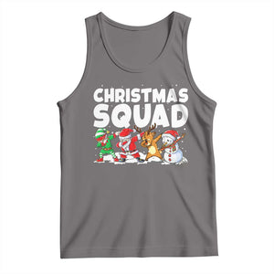 Christmas Squad Tank Top Santa Dabbing Elf Family Matching Pajamas TS10 Deep Heather Print Your Wear
