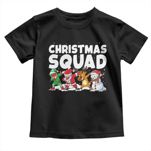 Christmas Squad Toddler T Shirt Santa Dabbing Elf Family Matching Pajamas TS10 Black Print Your Wear