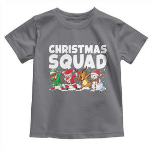 Christmas Squad Toddler T Shirt Santa Dabbing Elf Family Matching Pajamas TS10 Charcoal Print Your Wear