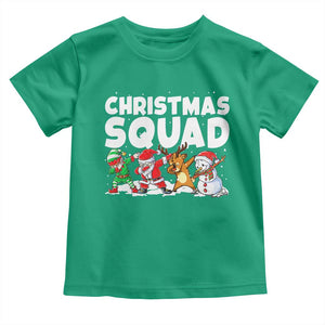 Christmas Squad Toddler T Shirt Santa Dabbing Elf Family Matching Pajamas TS10 Irish Green Print Your Wear