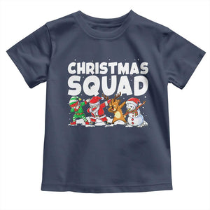 Christmas Squad Toddler T Shirt Santa Dabbing Elf Family Matching Pajamas TS10 Navy Print Your Wear