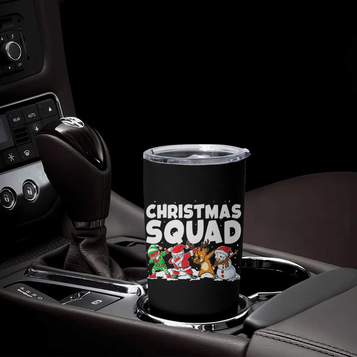 Christmas Squad Tumbler Cup Santa Dabbing Elf Family Matching Pajamas TS10 Print Your Wear