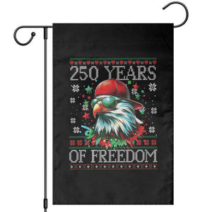 250 Years Of Freedom Christmas Garden Flag 250th Anniversary USA Eagle Ugly Xmas TS10 Black Print Your Wear
