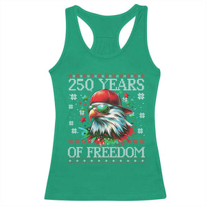 250 Years Of Freedom Christmas Racerback Tank Top 250th Anniversary USA Eagle Ugly Xmas TS10 Irish Green Print Your Wear
