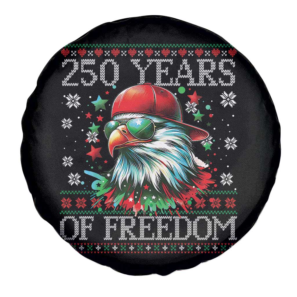 250 Years Of Freedom Christmas Spare Tire Cover 250th Anniversary USA Eagle Ugly Xmas TS10 Print Your Wear